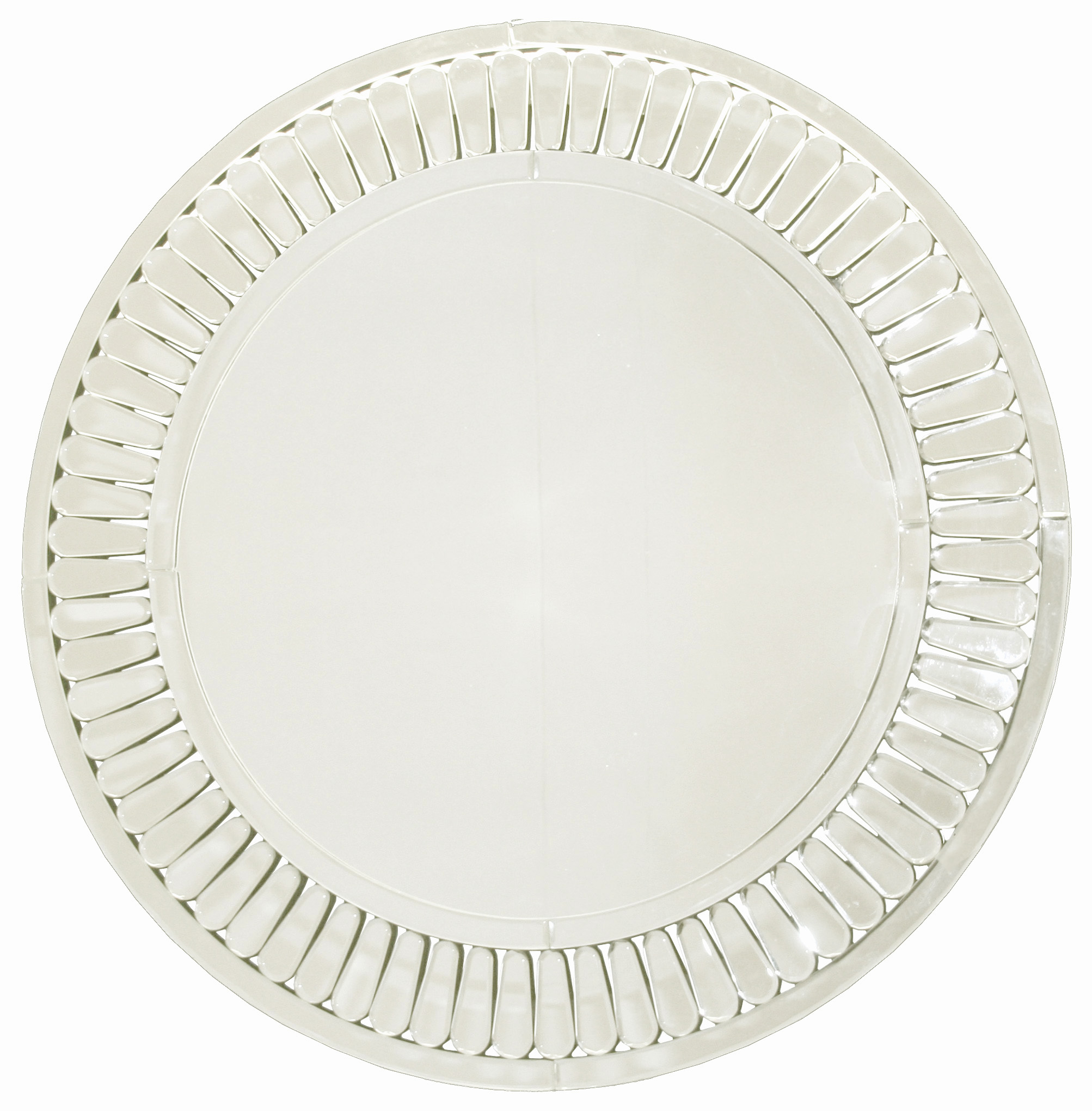 MC022 Wall décor art mirror on mirror round ornate